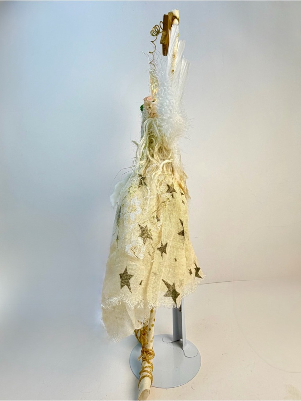 Hanging Angel Doll 15” Cloth Star Sign Cottage Farmhouse Decor - Picture 9 of 13